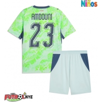 Camiseta Suiza Zeki Amdouni #23 Visitante Equipación para niños Mundial 2026 manga corta (+ pantalones cortos)